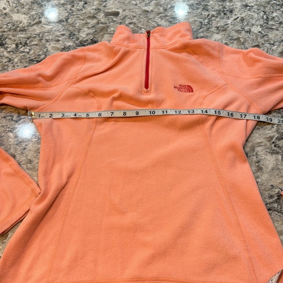 The North Face | Orange Quarter Zip Polartec Classic Fleece Shirt Size S Small - Picture 8 of 14